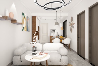 46㎡北欧风格，小户型简约设计二居室。
